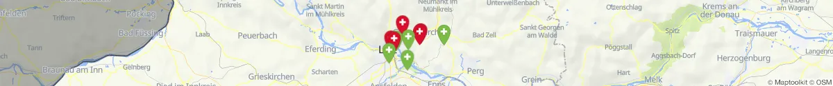 Kartenansicht für Apotheken-Notdienste in der Nähe von Altenberg bei Linz (Urfahr-Umgebung, Oberösterreich)